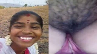 Village South Indian Wife Pussy Show Outdoors MMS